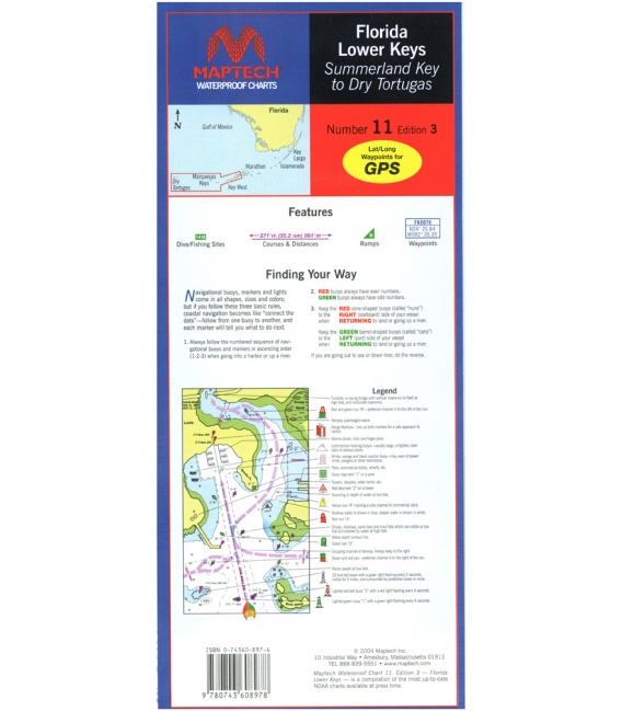 Maptech - Florida: Lower Keys Waterproof Chart