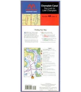 Maptech - Champlain Canal Waterproof Chart WPC048, 1st Edition, 2000