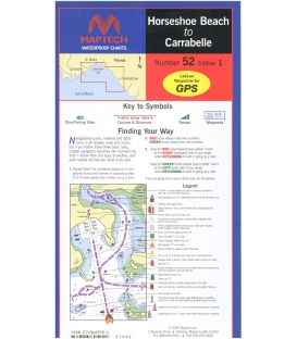 Maptech - Horseshoe Beach to Carrabelle Waterproof Chart WPC052, 1st Edition, 2000