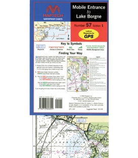Maptech - Mobile Entrance to Lake Borgne Waterproof Chart WPC057