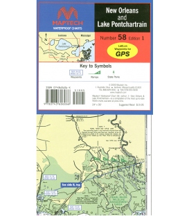 Maptech - New Orleans and Lake Pontchartrain Waterproof Chart WPC058