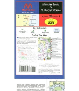Maptech - Altamaha Sound to St. Mary's Entrance Waterproof Chart WPC096, 1st Edition, 2001