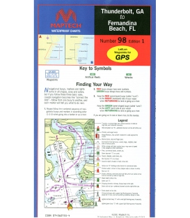 Maptech - Thunderbolt, GA to Fernandina Beach, FL Waterproof Chart