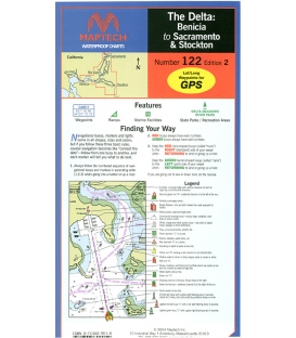 Maptech - The Delta-Benicia to Sacramento and Stockton Waterproof Chart