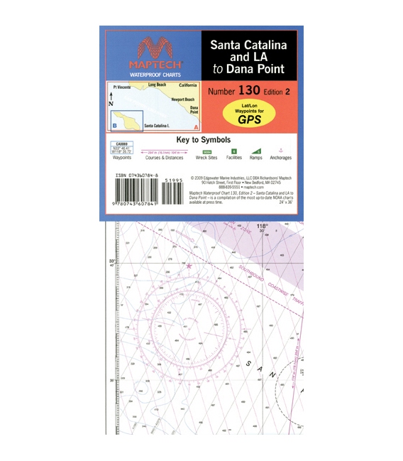 Maptech - Santa Catalina and LA to Dana Point Waterproof Chart