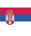 Serbia Courtesy Flag