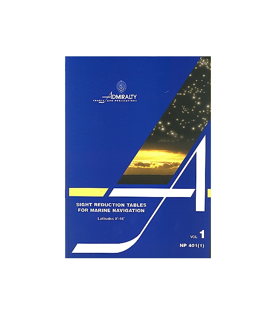 NP 401(1): Sight Reduction Tables for Marine Navigation Vol I Lat 0° - 15°, 1983 Ed.