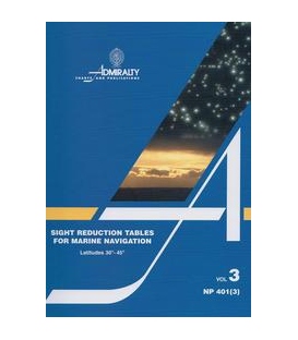 NP 401(3): Sight Reduction Tables for Marine Navigation Vol 3 Lat 30° - 45°, 1985 Ed.