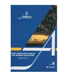 NP 401(5): Sight Reduction Tables for Marine Navigation Vol 5 Lat 60° - 75°, 1971 Ed.