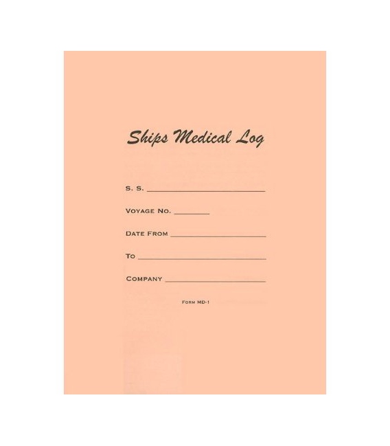 Ships Medical Log (Form No. MD-1)