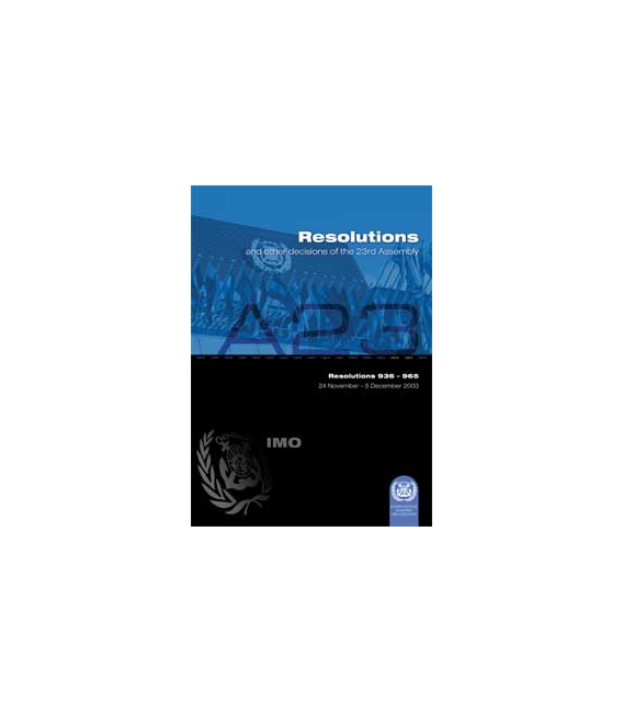 Resolutions: 23rd Session 2003 (Res. 9360965)