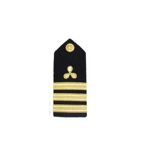 Shoulder Boards, 1/Engr. (Propeller & 3 stripes) (2/pk) (Hard) 