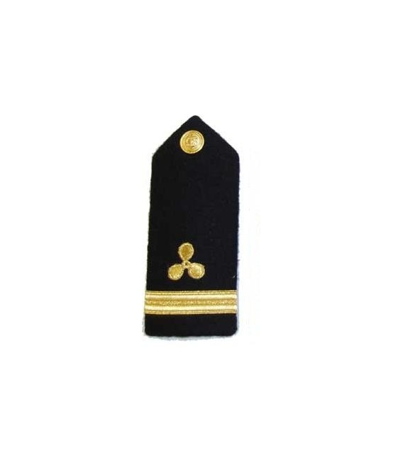 Shoulder Boards, 3/Engr. (Propeller & 1 stripe) (2/pk) (Hard)