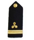 Shoulder Boards, 3/Engr. (Propeller & 1 stripe) (2/pk) (Hard)
