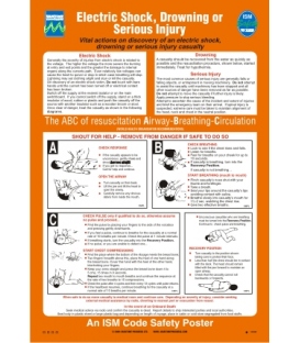 1009 Poster, Electric shock, drowning or serious injury