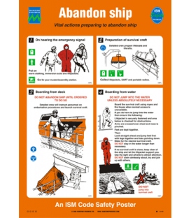 1016W Maritime Progress Poster, Abandon ship
