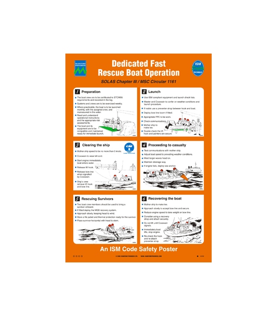 1073 Poster, Dedicated Fast Rescue Boat Operation