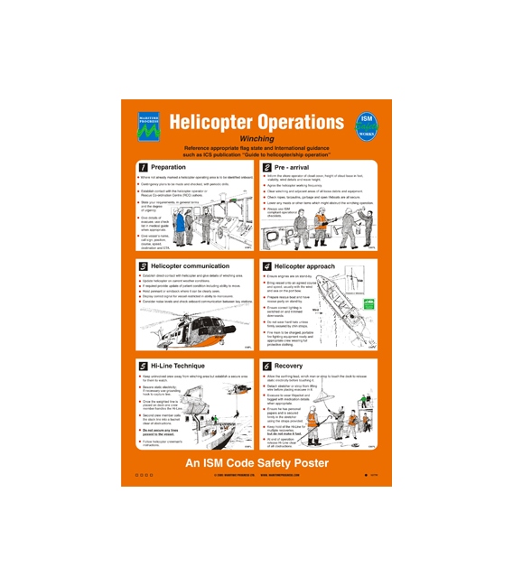 1077 Poster, Helicopter Operations - Winching