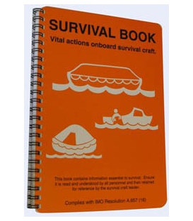 1201 Lifeboat & liferaft survival booklet 170 x 215mm, waterproof plastic (Apr 2021)