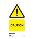 2501 Tie tag, Caution - Pack of 10