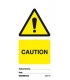 2501 Tie tag, Caution - Pack of 10