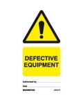 2502 Tie tag, Defective equipment - Pack of 10