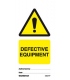 2502 Tie tag, Defective equipment - Pack of 10