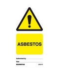 2503 Tie tag, Asbestos - Pack of 10
