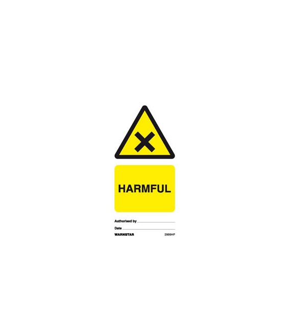 2505 Tie tag, Harmful - Pack of 10