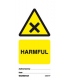 2505 Tie tag, Harmful - Pack of 10