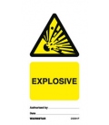 2509 Tie tag, Explosive - Pack of 10