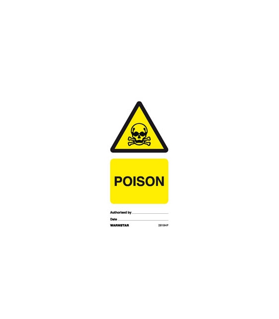 2510 Tie tag, Poison - Pack of 10