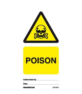 2510 Tie tag, Poison - Pack of 10