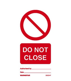 2522 Tie tag, Do not close - Pack of 10