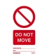 2524 Tie tag, Do not move - Pack of 10