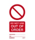 2528 Tie tag, Do not use out of order - Pack of 10