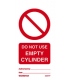 2529 Tie tag, Do not use empty cylinder - Pack of 10