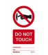 2531 Tie tag, Do not touch - Pack of 10