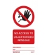 2532 Tie tag, No access to un authorised persons - Pack of 10