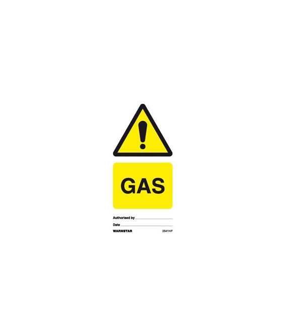 2541 Tie tag, Gas - Pack of 10