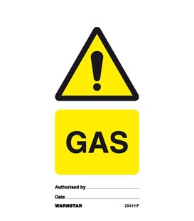 2541 Tie tag, Gas - Pack of 10