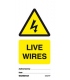 2542 Tie tag, Live wires - Pack of 10
