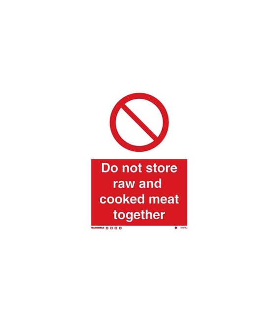 2885 Do not store raw and cooked meats together