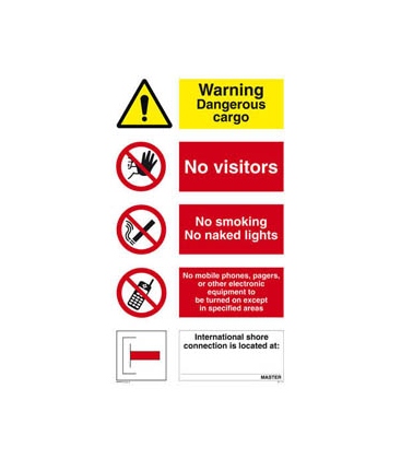 WARNING DANGEROUS CARGO 木製看板 Warning Dangerous Cargo Sign