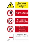 3014 Gangway notice. Dangerous cargo....... 1000mm x 600mm