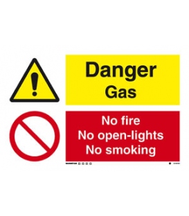 3104 Danger Gas / No fire No open lights No smoking