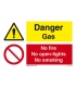 3104 Danger Gas / No fire No open lights No smoking