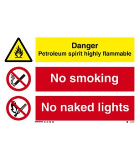 3105 Danger Petroleum sprit... / No smoking No naked lights