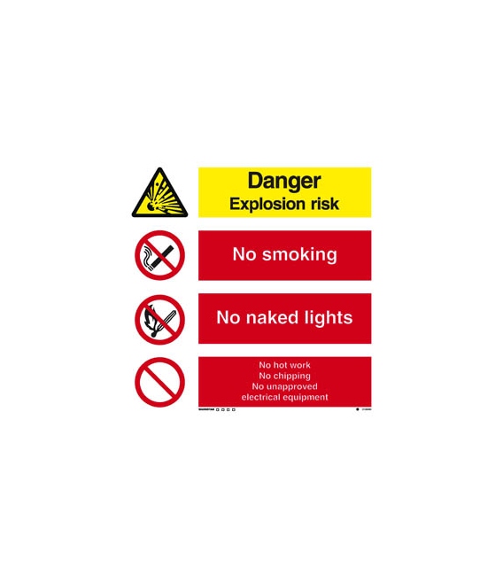 3108 Danger Explosion risk/No smoking/No naked lights…