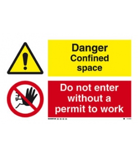 3110 Danger Confined space / Do not enter without…